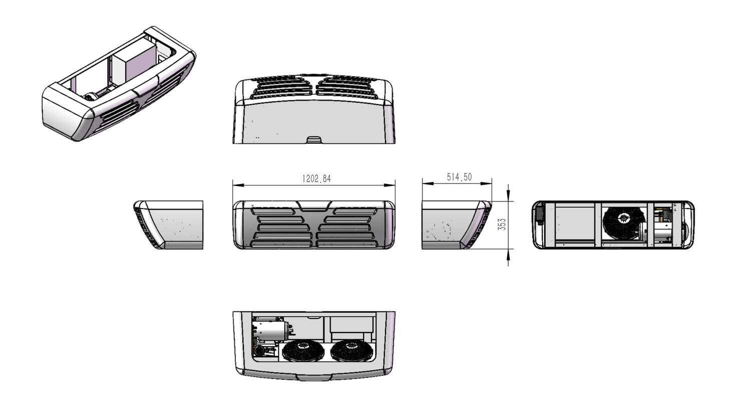 Рефрижератор электрический Huabon HT-380EV схематично